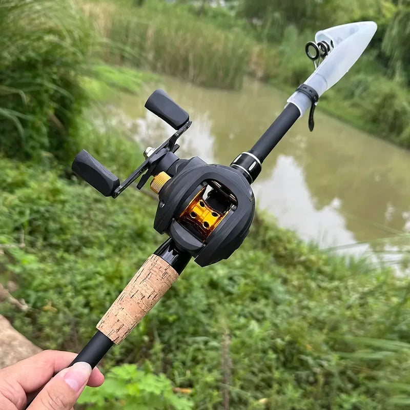 telescopic fishing rod and reel combo, view 8 - MRSLM