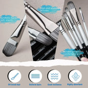 6-piece artist paint brush set, view 6 - MRSLM