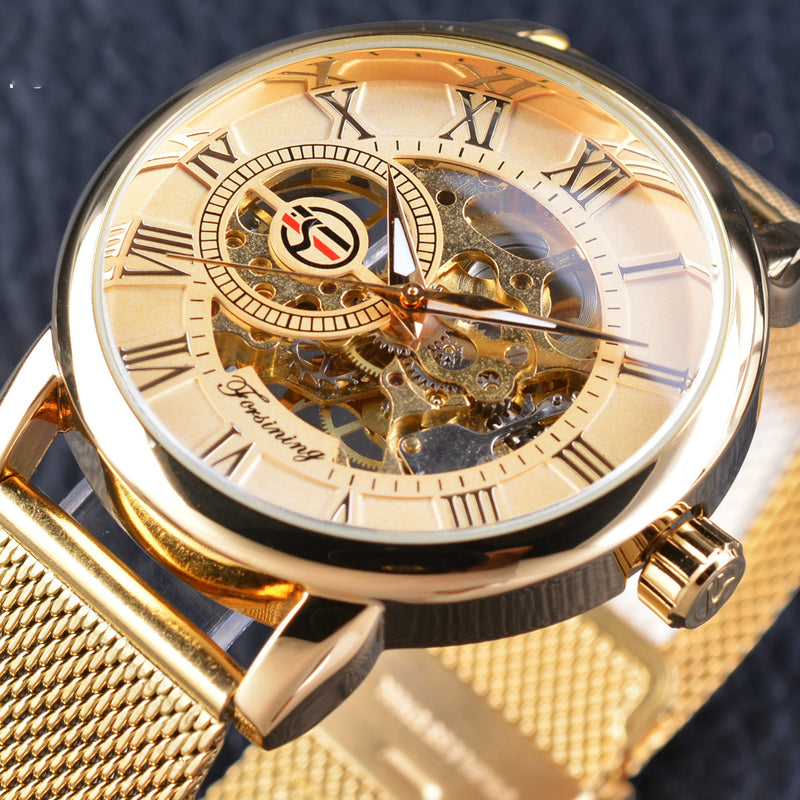 men's hollow mechanical watch, view 5 - MRSLM