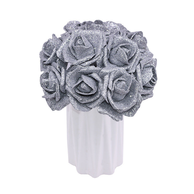 pe gold powder artificial roses, view 11 - MRSLM
