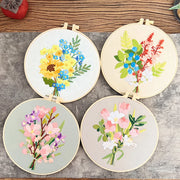 flower embroidery kit for beginners, view 8 - MRSLM
