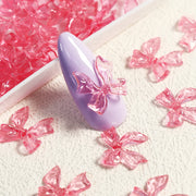 candy pink bow nail charms, view 15 - MRSLM