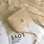 summer straw bucket bag, view 6 - MRSLM