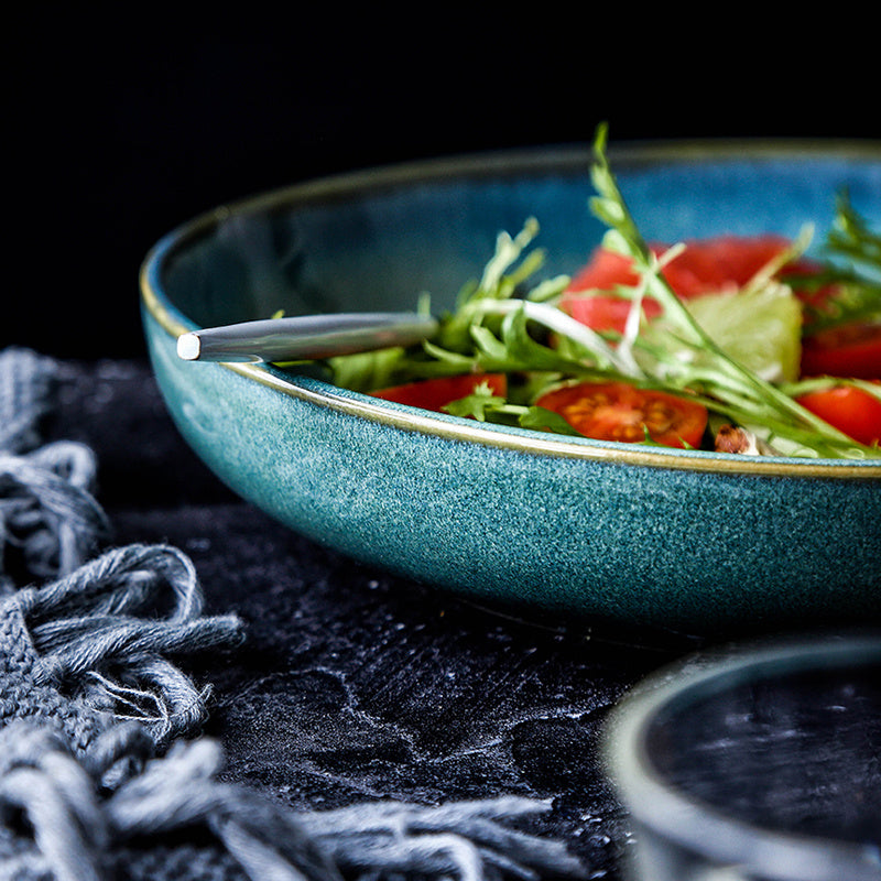 ceramic deep dinner plate, view 2 - MRSLM