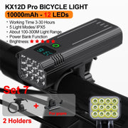Ultra-bright USB-C rechargeable bike light set, view 2 - MRSLM