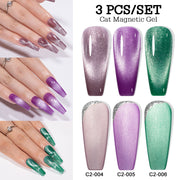 cat magnetic glitter gel nail polish, view 2 - MRSLM