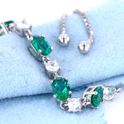 emerald heart bracelet 3 carat, view 5 - MRSLM