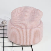 Unisex rabbit fur knit beanie, view 5 - MRSLM