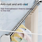 Adjustable stainless steel shower curtain rod, view 7 - MRSLM