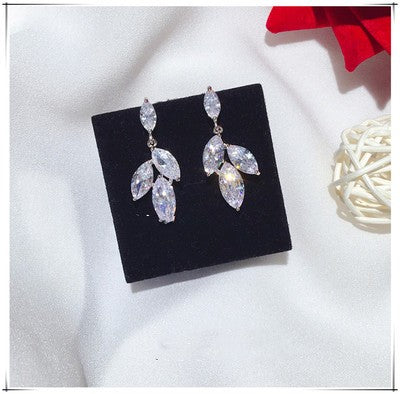 long zircon crystal tassel earrings, view 20 - MRSLM