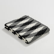 pixel style plaid cotton throw blanket, view 4 - MRSLM