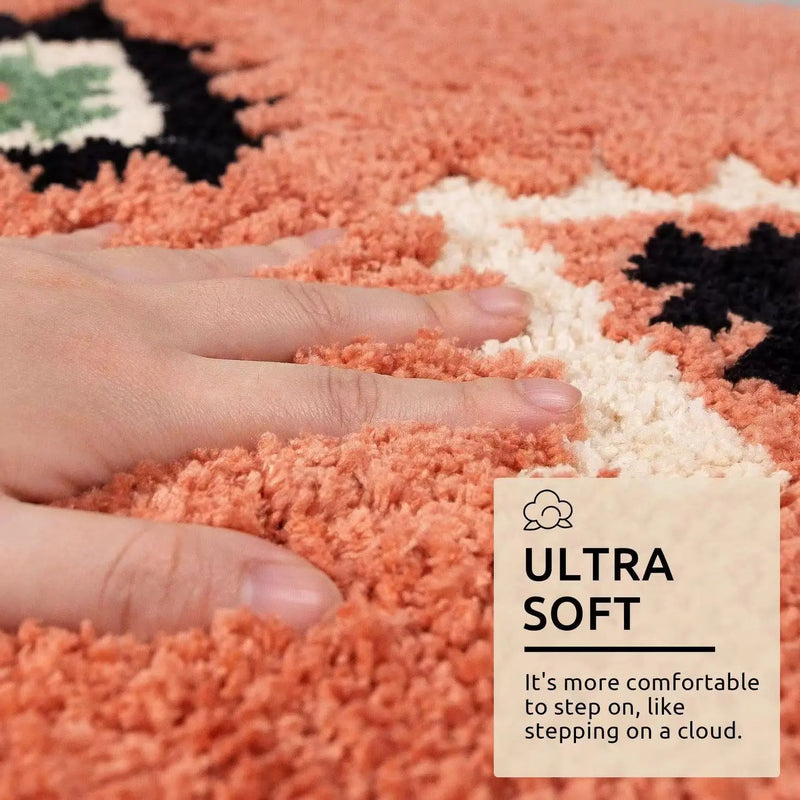 plush geometric area rug, view 7 - MRSLM