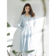 french pastoral long-sleeved dress, view 5 - MRSLM