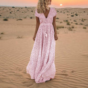 polka dot bohemian beach dress, view 11 - MRSLM