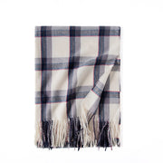 winter preppy plaid scarf, view 2 - MRSLM