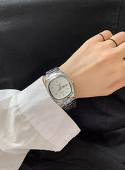 women's square steel watch, view 5 - MRSLM