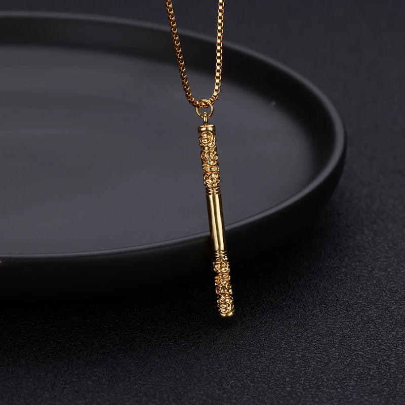 golden cudgel pendant necklace, view 7 - MRSLM
