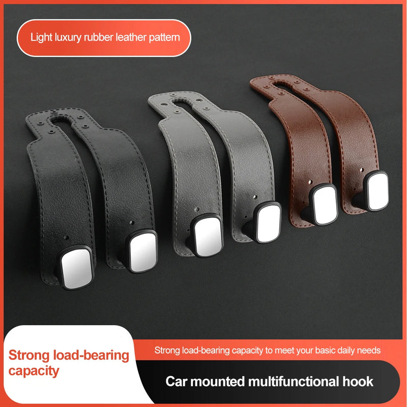 suede double hook car hanger, view 5 - MRSLM