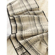 plaid wool scarf pashmina shawl, view 10 - MRSLM