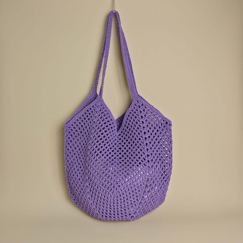 hollow-out knitted tote bag for women, view 8 - MRSLM