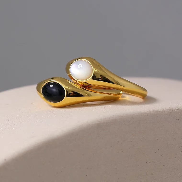 retro gem 925 silver ring - MRSLM