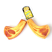 beefsteak squeaky dog chew toy, view 4 - MRSLM
