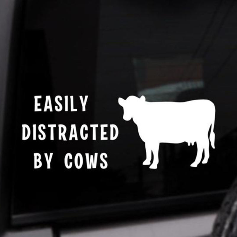 cow quote car sticker - MRSLM
