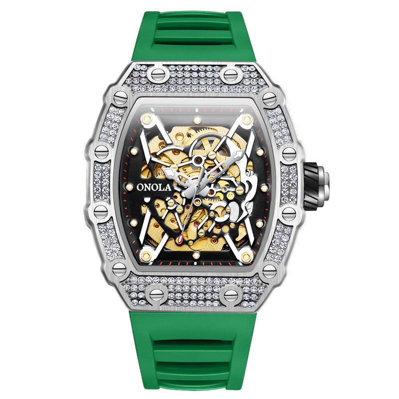men's automatic steel case watch, view 3 - MRSLM