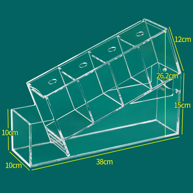 acrylic betta fish tank, view 2 - MRSLM