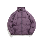 unisex stand-up collar down jacket, view 7 - MRSLM