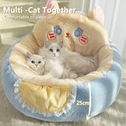 Cozy cat and small dog bed sofa, view 5 - MRSLM