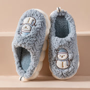 snowman plush house slippers, view 12 - MRSLM