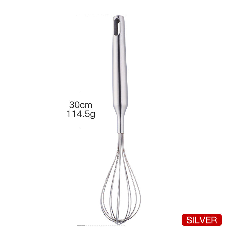 small stainless steel egg beater, view 2 - MRSLM