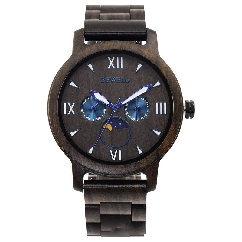 Wooden quartz watch, view 7 - MRSLM