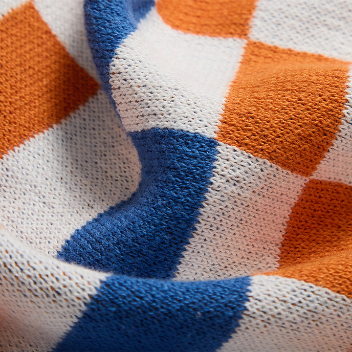 Colorful Plaid Blanket - Perfect for Home, Travel, and Outdoor Use