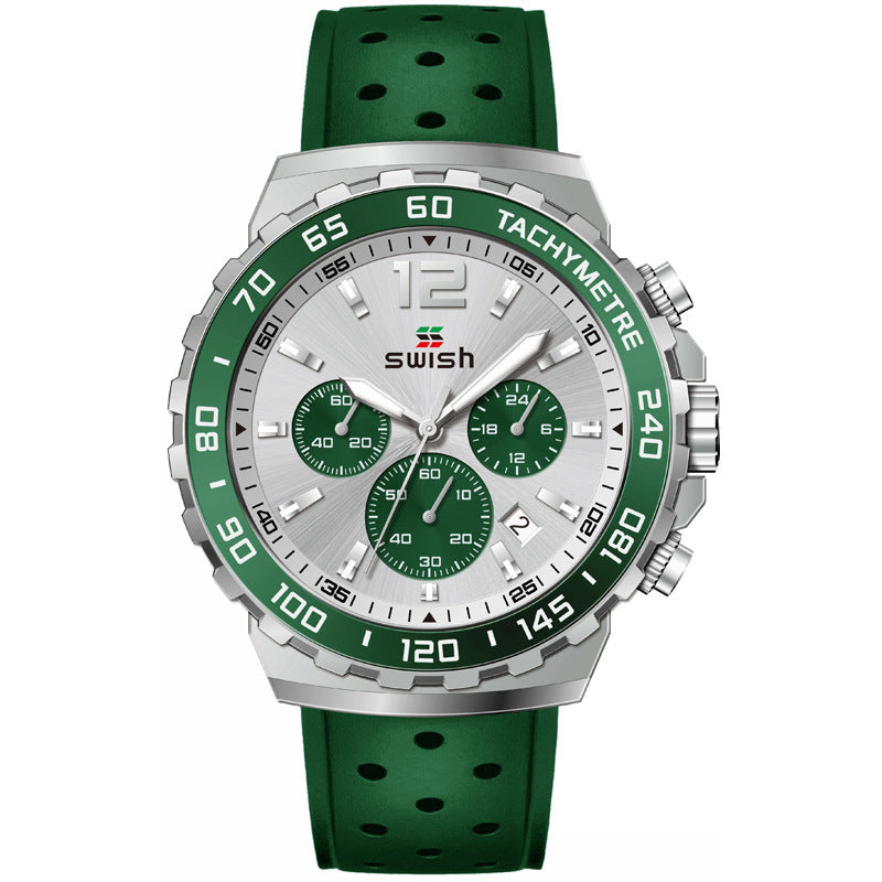 Men's luminous sports quartz watch, view 7 - MRSLM