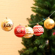 Shiny 6 cm Christmas ball ornaments set, view 2 - MRSLM