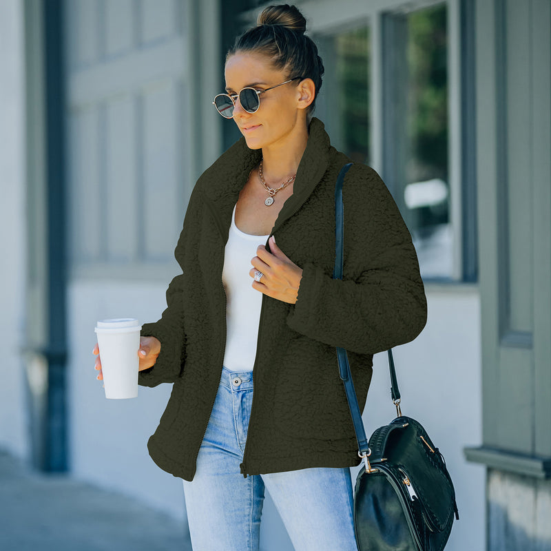 Women's plush-lined warm jacket - MRSLM