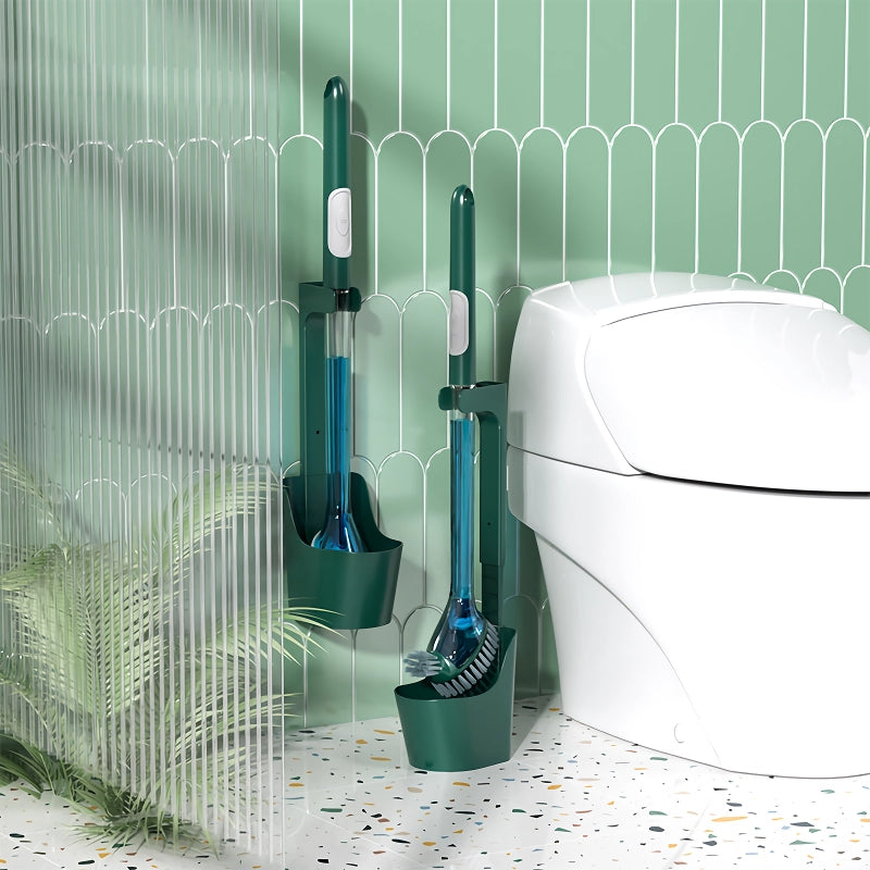 toilet brush with long handle, view 4 - MRSLM