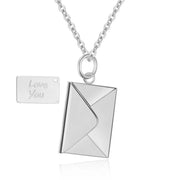 love letter envelope necklace, view 2 - MRSLM