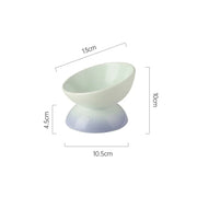 gradient ceramic cat bowl, view 3 - MRSLM