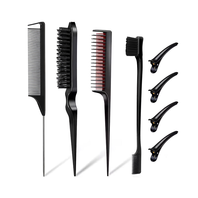 8-piece hair styling comb set, view 2 - MRSLM