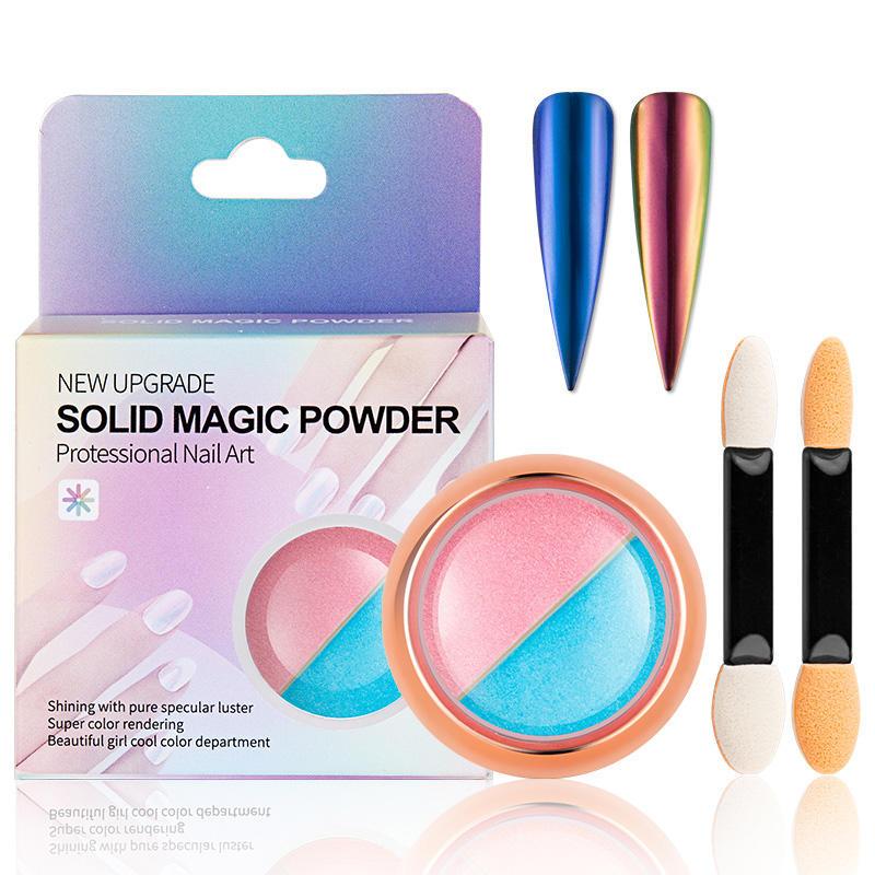 aurora chrome glitter nail powder, view 2 - MRSLM