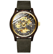 wood alloy automatic watch, view 9 - MRSLM