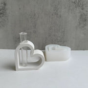 heart hydroponic vase silicone mold - MRSLM