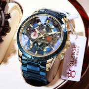 men's multifunction sports watch steel strap - MRSLM