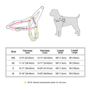 adjustable no-pull dog harness and leash set, view 9 - MRSLM
