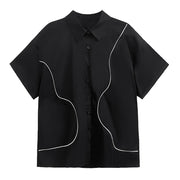 line short-sleeved shirt, view 2 - MRSLM