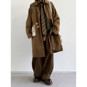 retro workwear trench coat, view 10 - MRSLM