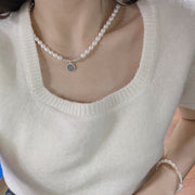 S925 silver pearl lucky necklace - MRSLM
